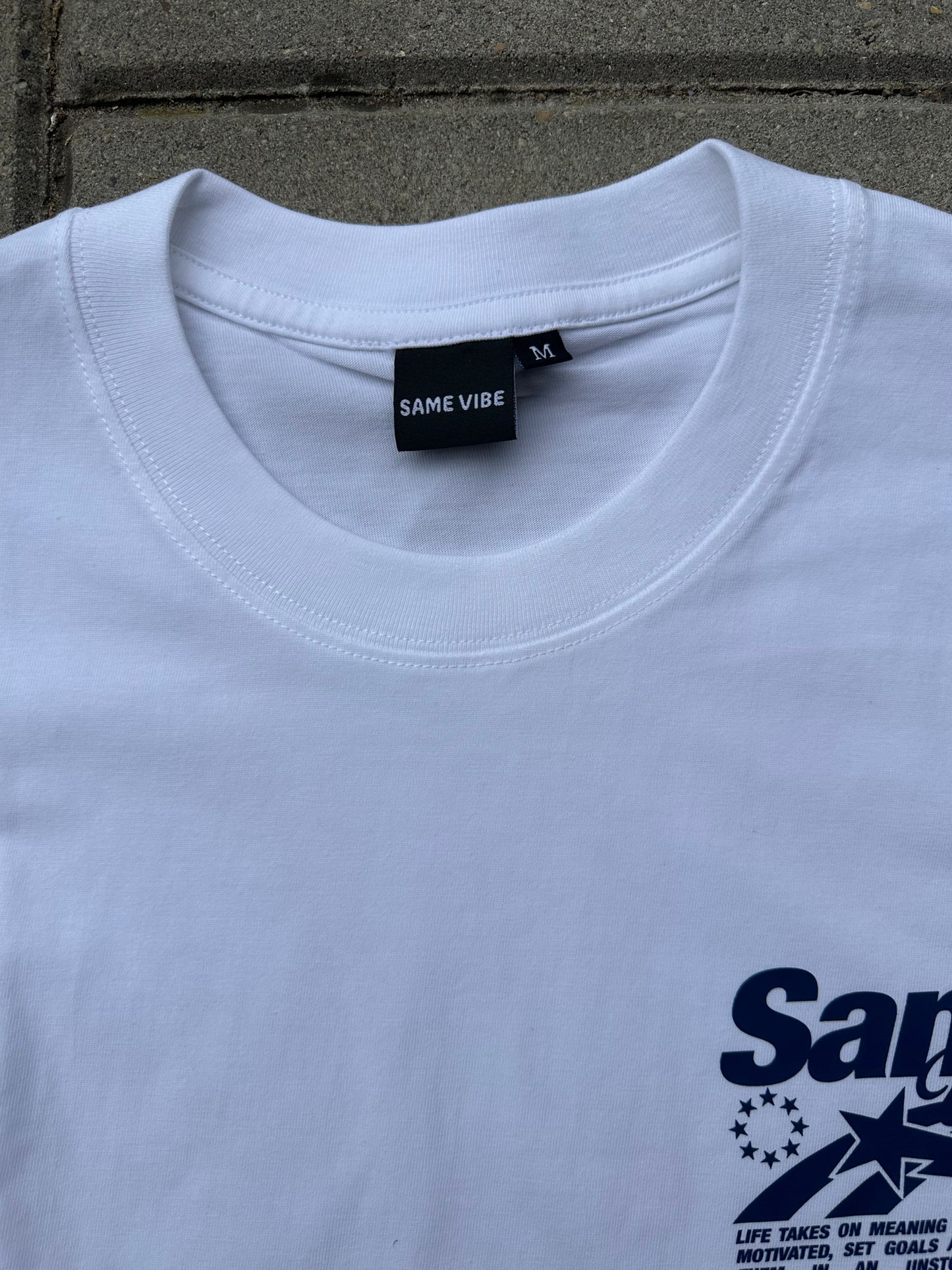 SAME VIBE White Tee